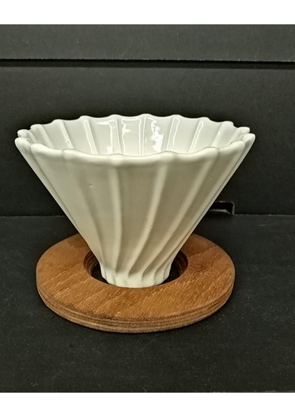 Ahşap Stantlı V60 Dripper Mavi indirimleri