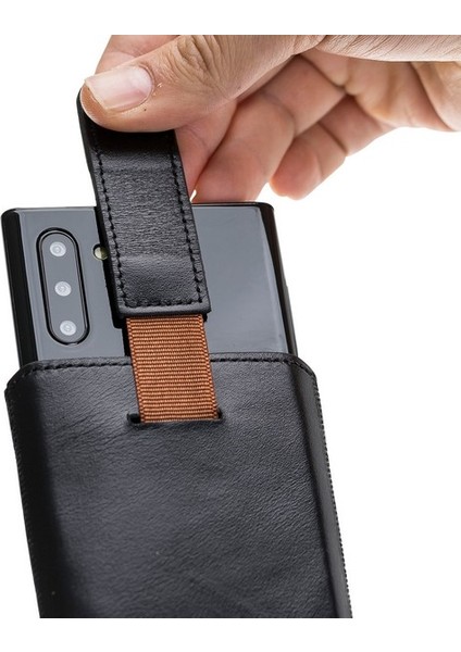 Samsung Galaxy Note 10 Uyumlu Deri Kese Kılıf Rst1 Siyah fırsatları