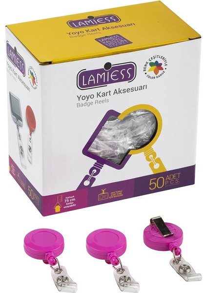 Lms 351 Yuvarlak Yoyo Pembe 50'li