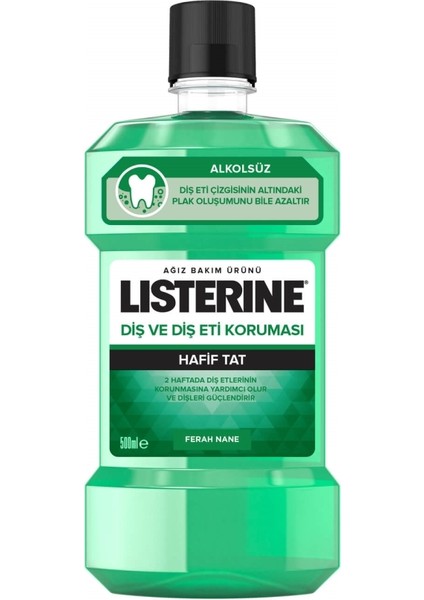 Ağız Gargarası Diş ve Diş Eti Koruması Hafif Tat (Ferah Nane) 500ML