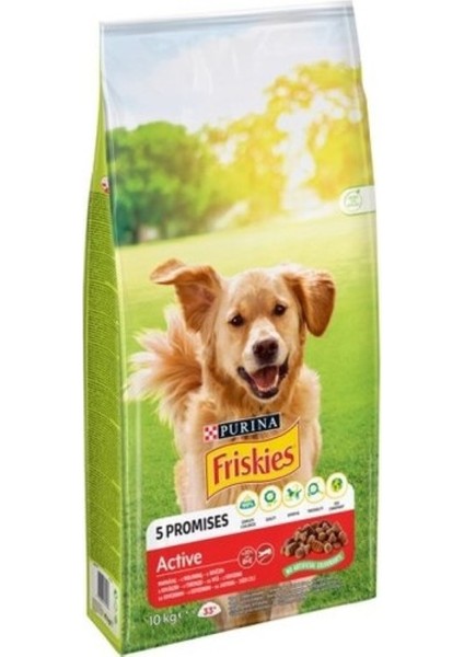 Active Vitafit Biftekli Yetişkin Köpek Maması 10 kg