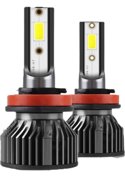 S6 Serisi 8000 Lümen Led Xenon Far Ampulü H4 / H7 / H11 / H1 / H27 / 9005 / 9006