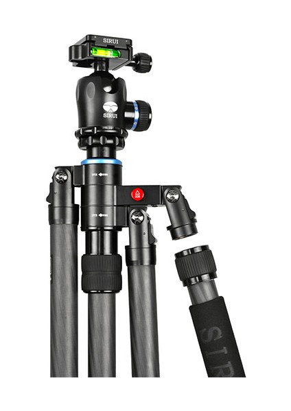 S-2204N+K20 Karbon Fiber Profesyonel Tripod Kiti Siyah