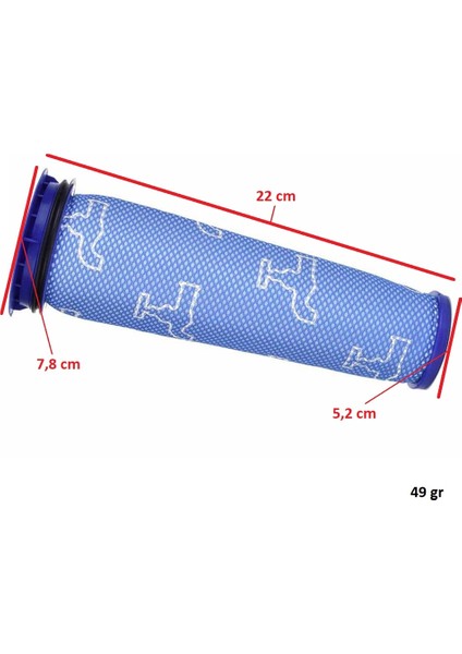 Icanpares Dyson Uyumlu Dc 41 65 66 Elektrikli Süpürge Ön filtre