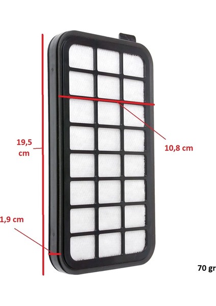 Icanpares Arnica Uyumlu Tesla Premium Terra Rosso Plus ET14320 ET14310 ELEKTRIKLI Süpürge Hepa Filtre modelleri