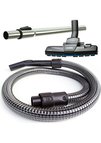 Icanpares Philips Uyumlu Fc 8475 8477 9323 9542 Powerpro Süpürge Boru Compact Emici Telli Hortum Seti