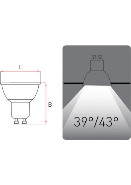 GU10 LED Ampul 6W 500LM 4000K Donuk Beyaz - 10'lu Paket