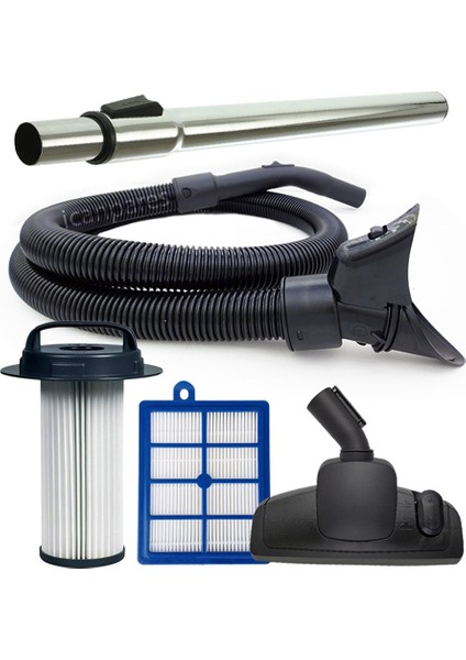 Icanpares Philips Uyumlu Fc 9200 9205 9210 Süpürge Boru Emici Hepa ve Silindir Filtre Hortum Seti