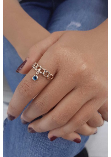 14 Ayar Altın Kemerli Göz Yüzük