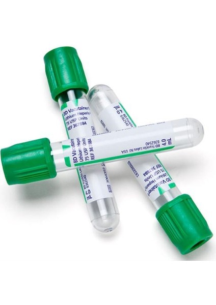 Vacutainer Lityum Heparinli Tüp 4,0 ml 13X75 mm 100 Adet