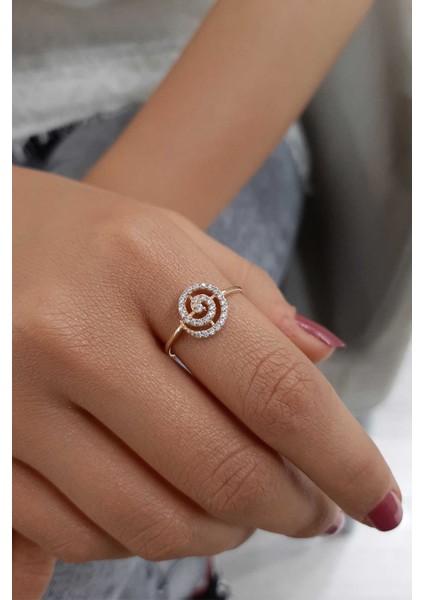 14 Ayar Altın Lava Yüzük