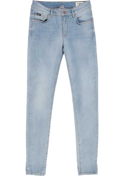 Amy Kadın Jean Skinny Midrise Fit Pantolon Gots Light Blue