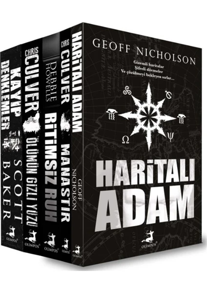 Haritalı Adam - Manastır - Ritimsiz Ruh - Ölümün Gizli Yüzü - Kayıp - Denklemler - 5 Kitap