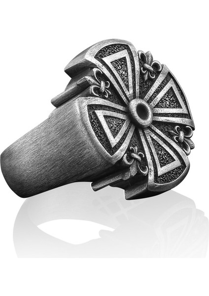 Viking Pusulası Gümüş Yüzük