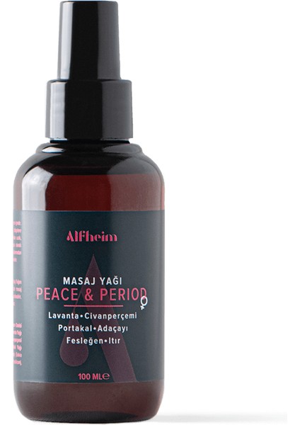 Alfheim peace & Period Masaj Yağı100 ml