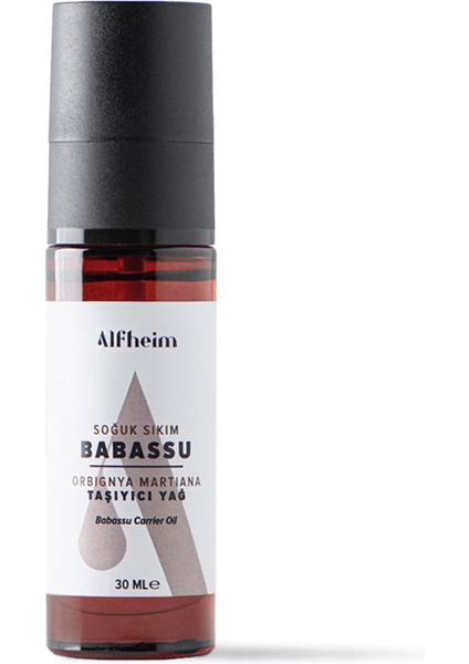 Alfheim babassu Taşıyıcı Sabit Yağı/ Babassu Yağı/ Aromaterapi/ Taşıyıcı Yağ/ 30 ml