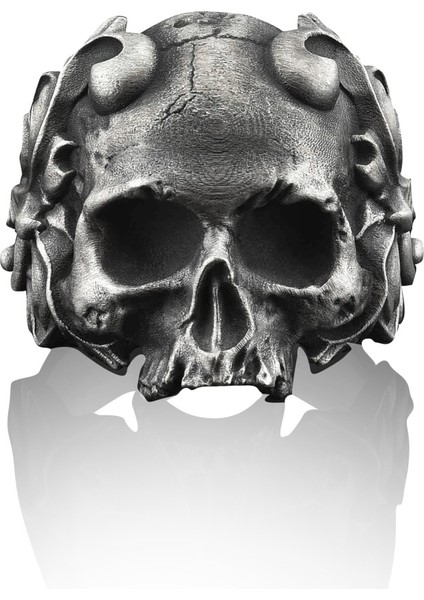 Desenli Kurukafa Gümüş Yüzük