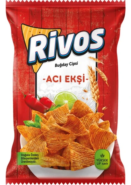 Rivos Acı Ekşi Buğday Cips 56 gr