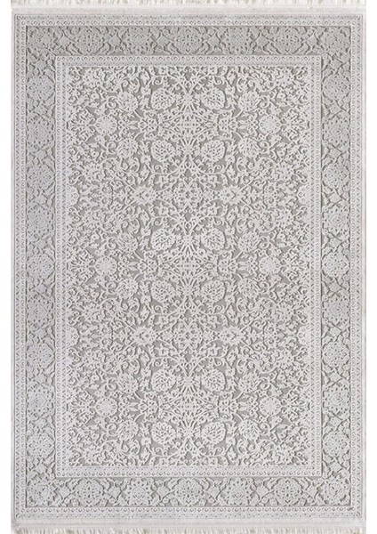 Despada Home Royal Halı Hermes He30S Gri Viskon/Akrilik Saçaklı Modern Lüks Salon Halısı