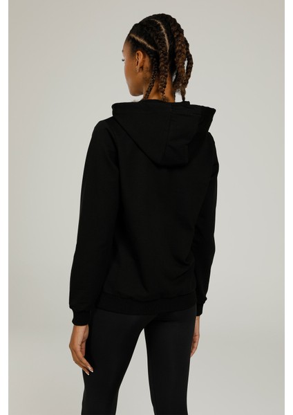 SN85 Basic Full Zıp Hoodı Siyah Kadın Eşofman Üstü fiyatları