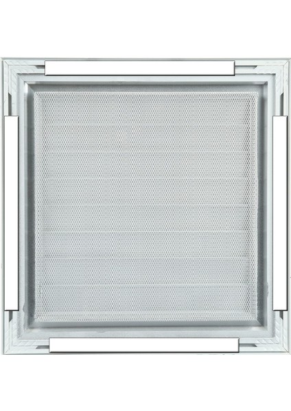 65X40 Alüminyum Hareketli Yüzeysel Parlak Krom (Gümüş) Banyo Wc Menfezi