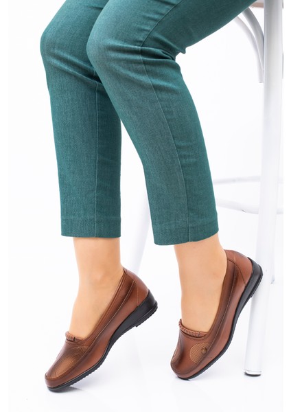 Kadın Ortopedik Deri Taban Her Mevsim Günlük Anne Ayakkabısı fırsatları