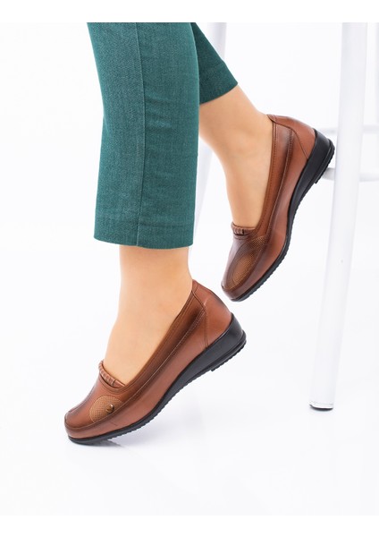 Kadın Ortopedik Deri Taban Her Mevsim Günlük Anne Ayakkabısı indirimleri