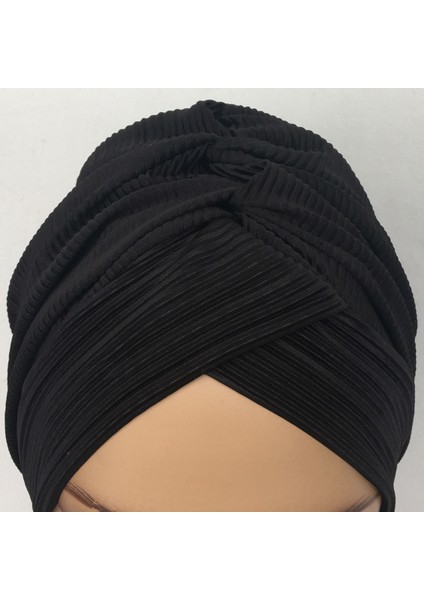 Hazır Türban Bone Mihrace Pileli Siyah fiyatları