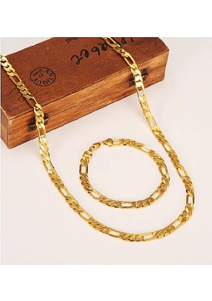 Figaro Erkek Veya Kadın Bileklik ve Kolye Zincir Set fiyatları