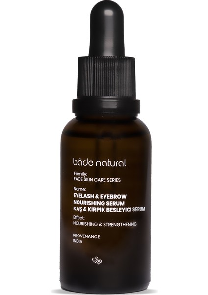 Bade Natural Kaş ve Kirpik Besleyici ve Güçlendirici Serum 30 ml