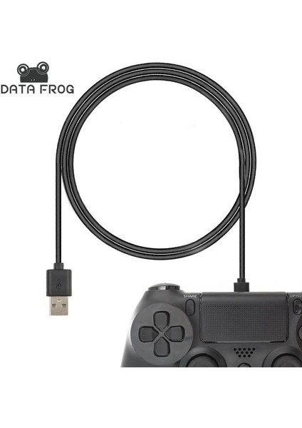 PrimeX Plus Px-Ps4 Sony Ps4 Kol Şarj Kablosu, Micro USB Kablo, 2000MA 1.5 Metre Siyah Şarj+Data