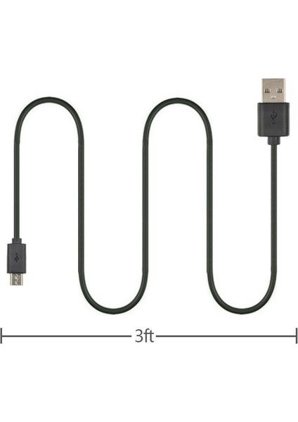 PrimeX Plus Px-Ps4 Sony Ps4 Kol Şarj Kablosu, Micro USB Kablo, 2000MA 1.5 Metre Siyah Şarj+Data