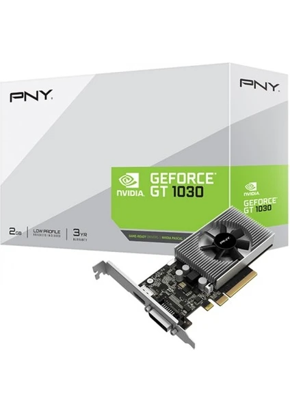 Pny Nvidia Geforce GT1030 2gb 64BIT DX12 Low Profil Ekran Kartı