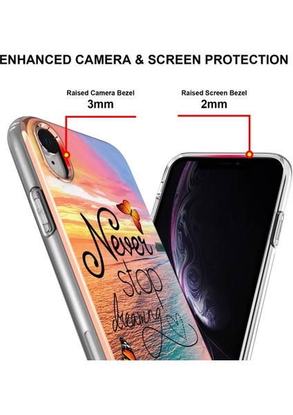 iPhone Xr Çizilmeye Mermer Desenli Galvanik Iml Tpu Kılıf Çok Renkli (Yurt Dışından) fırsatları