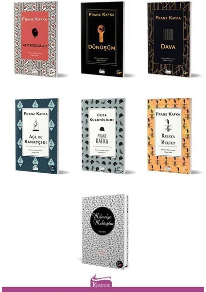 Dönüşüm - Aforizmalar -Milena'ya Mektuplar - Franz Kafka - 7 Kitap