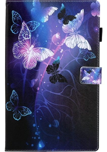 Pu Deri Galaxy Tab A8 10.5 2021 SM-X200 / X205 Için Tablet Kılıfı Çok Renkli (Yurt Dışından)