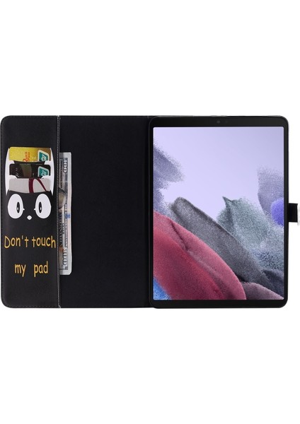 Desenli Pu Deri Galaxy Tab A7 Lite 8.7-Inç SM-T220 (Wi-Fi) / SM-T225 Için Tablet Kılıfı Çok Renkli (Yurt Dışından)