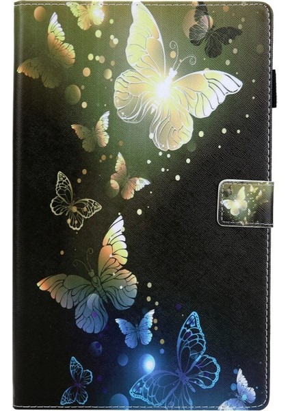 Pu Deri Galaxy Tab A8 10.5 2021 SM-X200 / X205 Için Tablet Kılıfı Çok Renkli (Yurt Dışından)