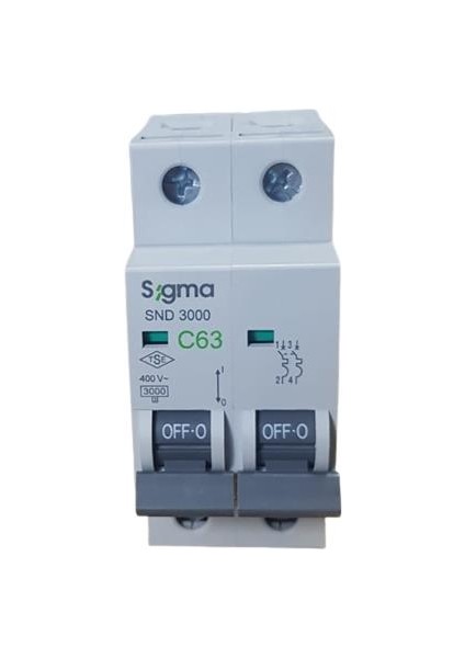 2X63A C/3ka W Otomatik Sigorta Sigma