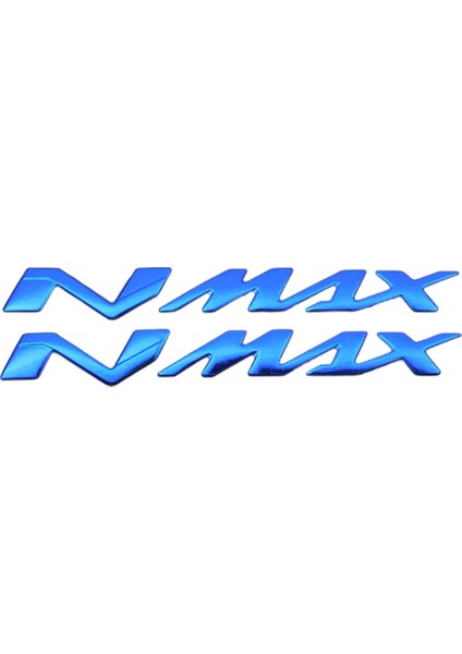 Yamaha Nmax Kabartmalı Sticker Solmayan Etiket Takımı Mavi