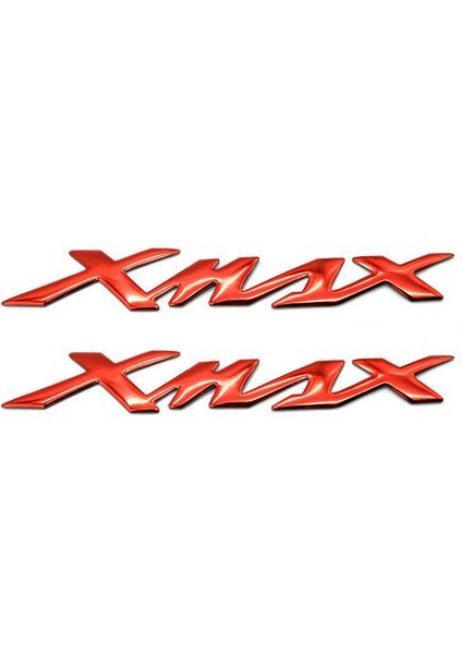 Yamaha Xmax Kabartmalı Sticker Solmayan Etiket Takımı Kırmızı