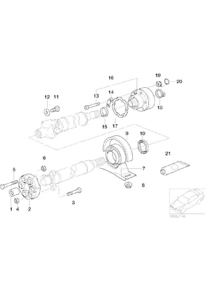 Bmw Uyumlu Aspart Şaft Lastiği 26111227410