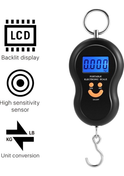 Balıkçı Tipi Dijital 100 Alanda Kullanım El Tartısı 716023