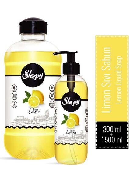 Limon Sıvı Sabun 300 ml + 1500 ml