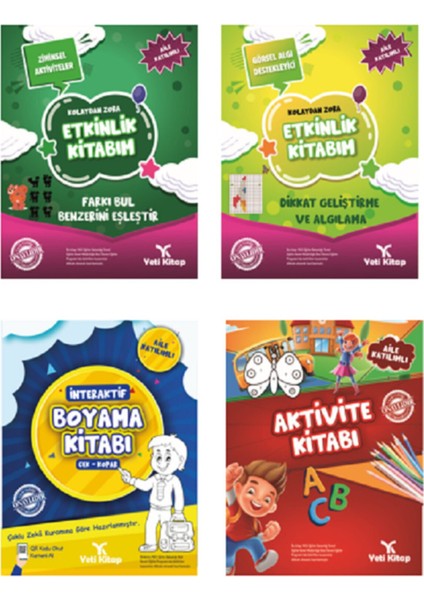 Okul Öncesi Dikkat Geliştirme Seti (Ciltli)