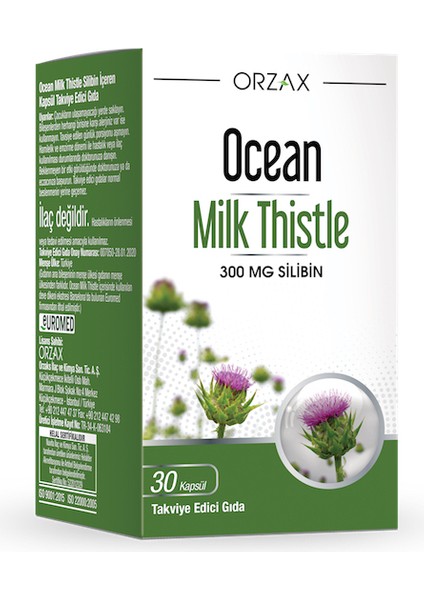 Ocean Milk Thistle Takviye Edici Gıda 30 Tablet