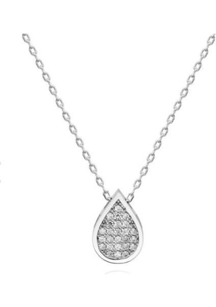 Damla 925 Ayar Swarovski Kolye