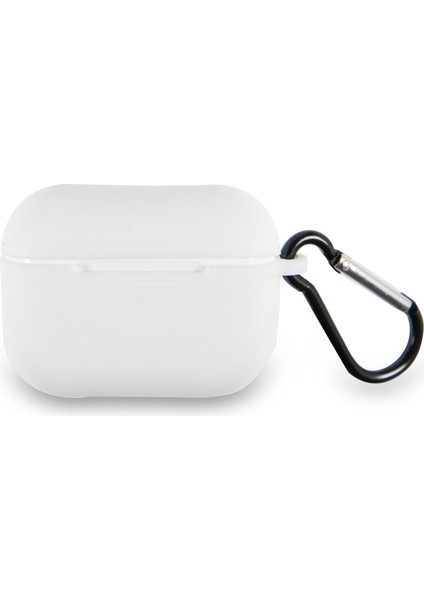 Caseworld Apple Airpods Pro Renkli ve Askılı Silikon Kılıf - Beyaz
