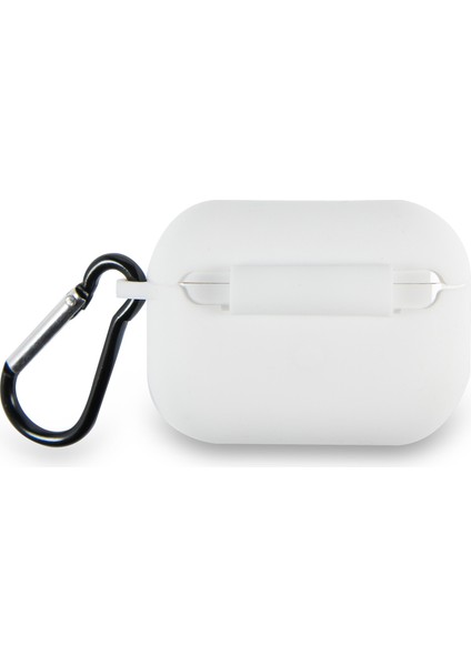 Caseworld Apple Airpods Pro Renkli ve Askılı Silikon Kılıf - Beyaz