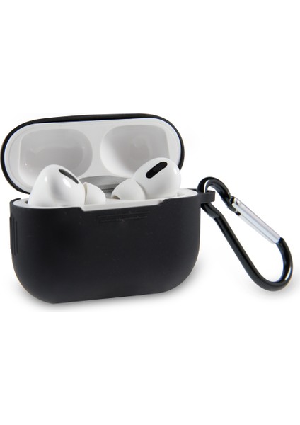 Caseworld Apple Airpods Pro Renkli ve Askılı Silikon Kılıf - Beyaz